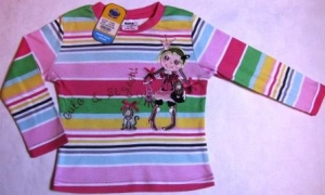 striped raglan with princess ― Maksimka - quality children's clothing.