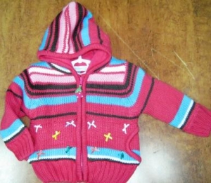 sweater-jacket raspberry ― Maksimka - quality children's clothing.