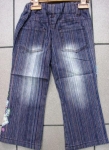 jeans, striped with dark colors