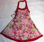 dress with raspberry ruffles