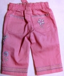 Linen pants with flowers and butterflies