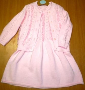 dress+knitted jacket ― Maksimka - quality children's clothing.