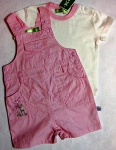 Bib-shorts + t-shirt pink ― Maksimka - quality children's clothing.